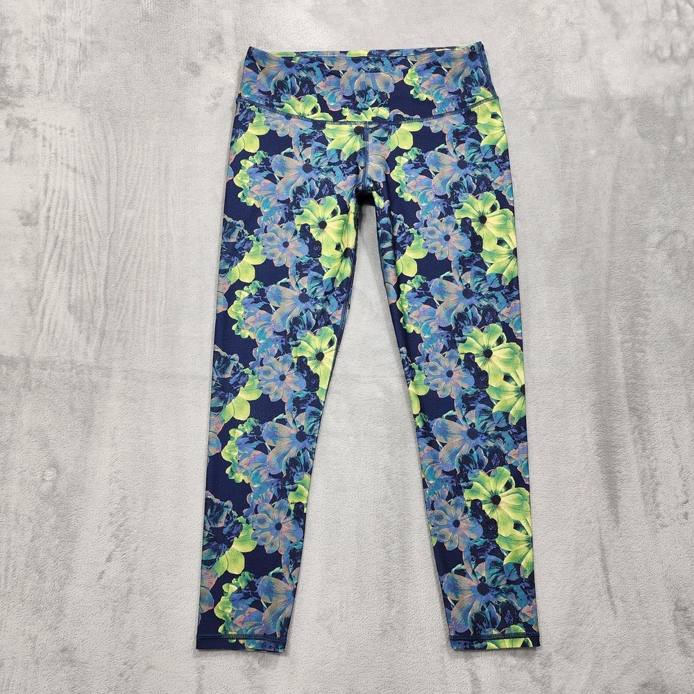 Fabletics Leggings Womens S‎ Multicolor Floral Define PowerHold Mid-Rise Capri